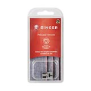 250026403 Biezenvoet . SINGER Perfect voor het maken van versieringen op stoffen met decoratieve koorden, garens of dunne draden.
De koorden worden parallel en plat gehouden tijdens het naaien dankzij de groeven in de onderkant van de naaivoet. 250026403.06