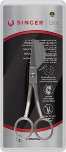 250048803 Applicatieschaar rechts - 15.2cm - Elite Ideaal voor applicaties, met peddelvormig blad
Gemakkelijke toegang tot moeilijk bereikbare gebieden met schuin ontwerp
Perfect voor het werken met meerdere lagen stof 250048803